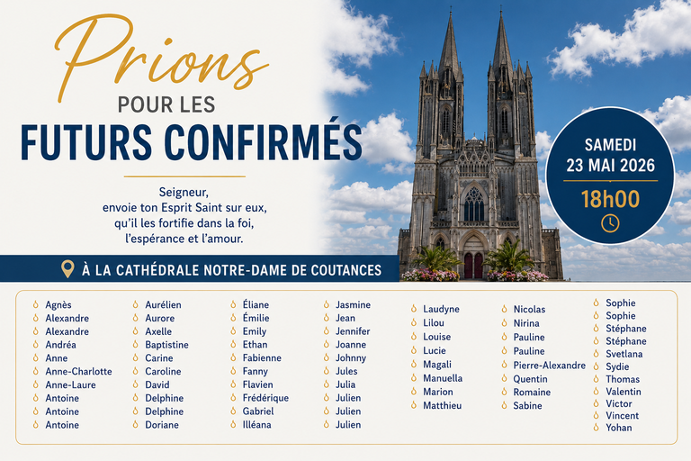 Prions pour les confirmants 2026