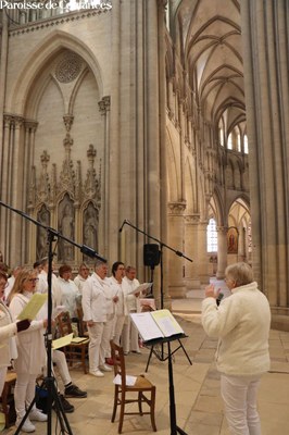 Messe dominicale animée par le choeur Appel Gospel - 01.JPG