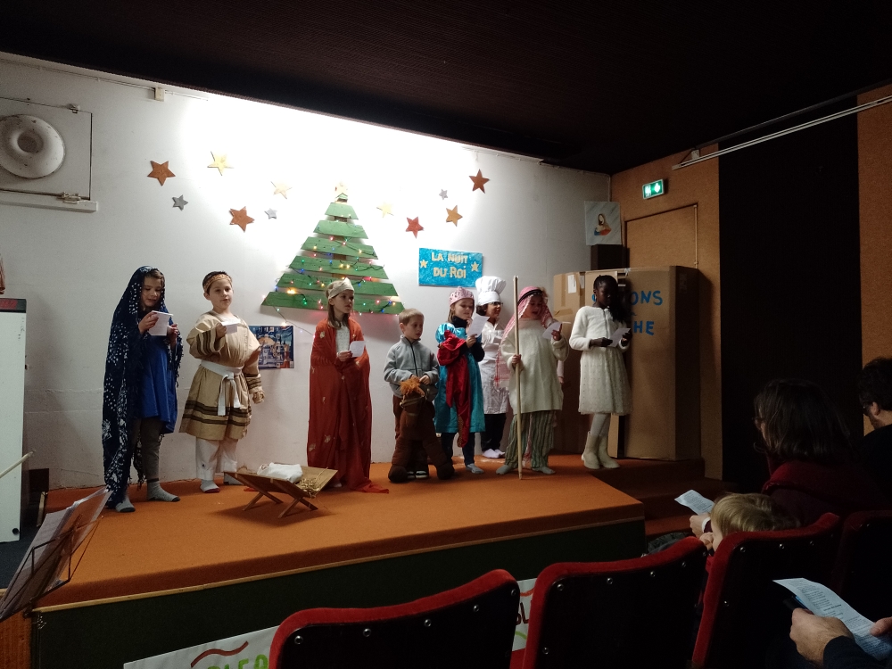 Saynète de Noël avec la communauté de Saint Clément
