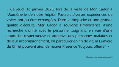 J3 Jeudi rencontre hôpital Témoignage