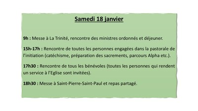 J5 Samedi 18 janvier