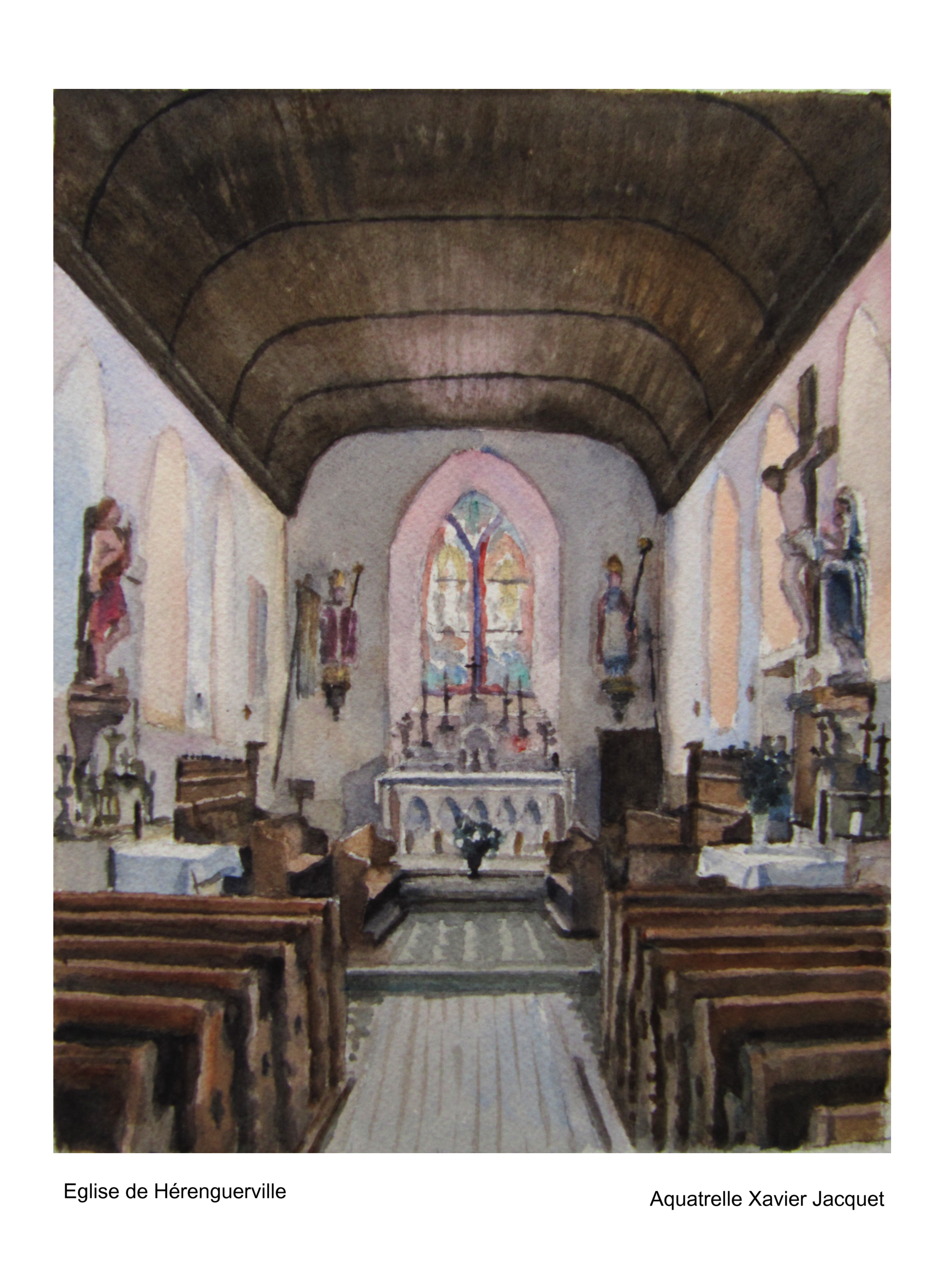 tableau église d'Hérenguerville