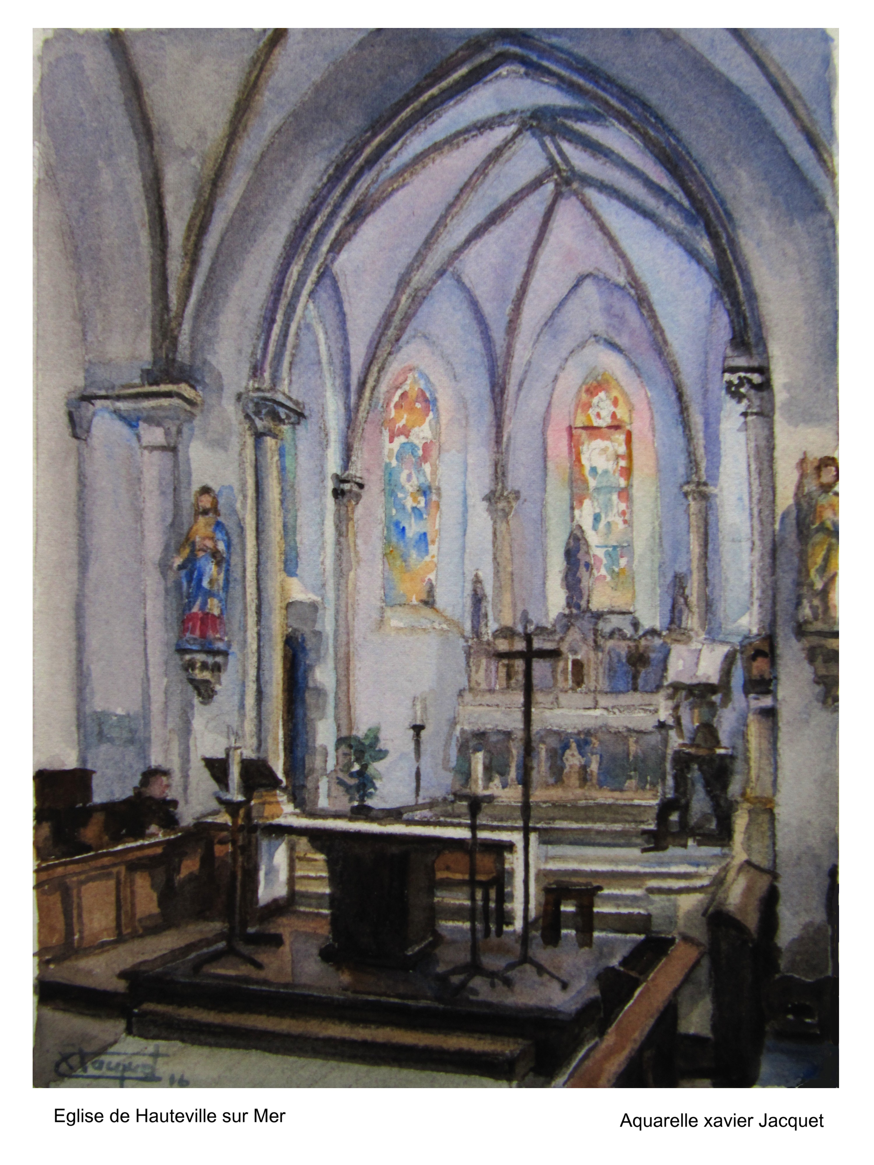 tableau église de Hauteville