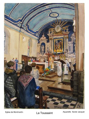 tableau église de Montmartin
