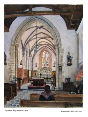 tableau église de Regnéville
