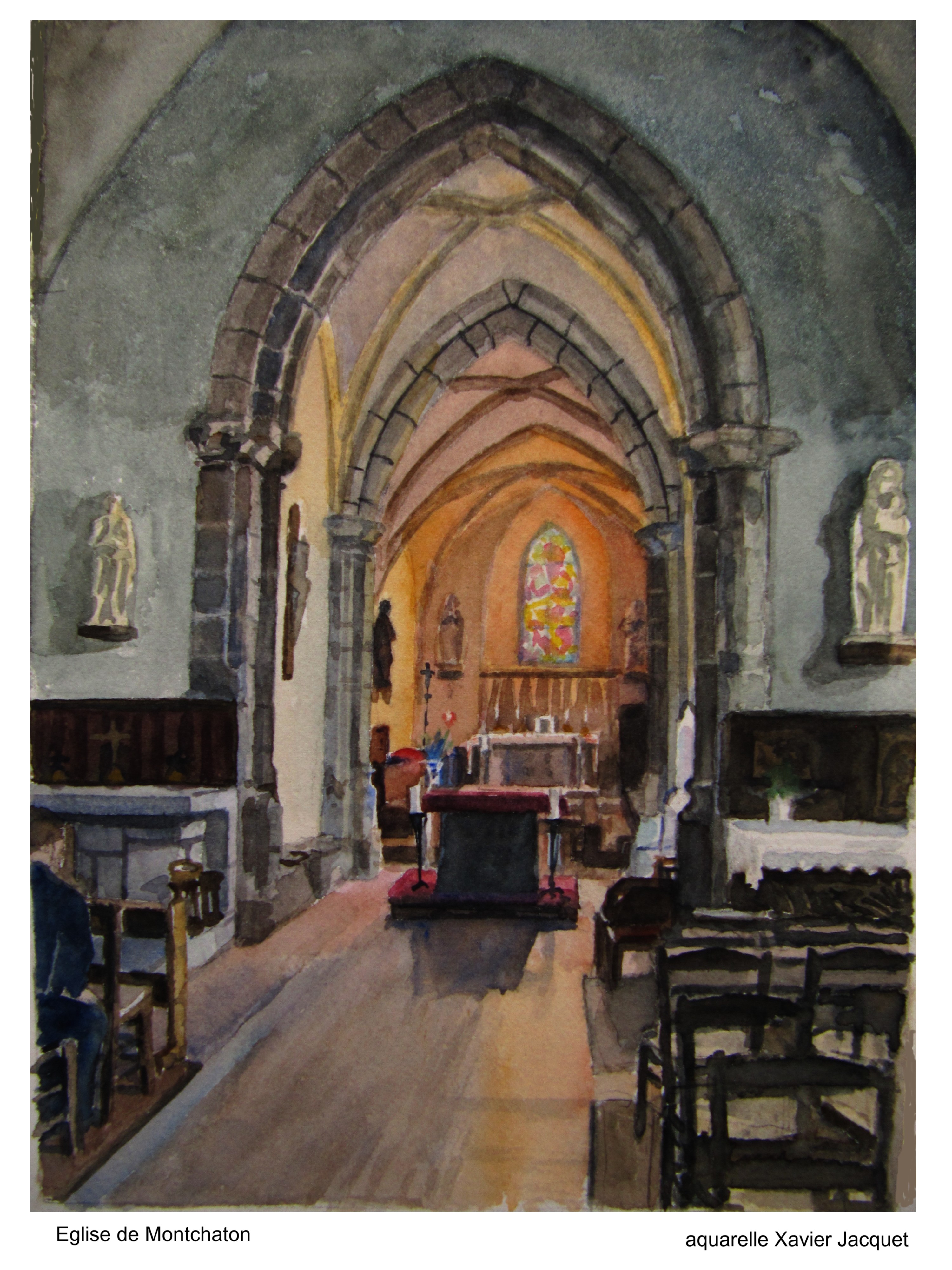 tableau église Montchation