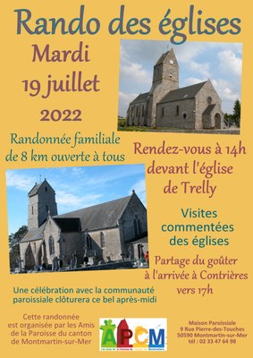 2022 Rando des églises Affiche